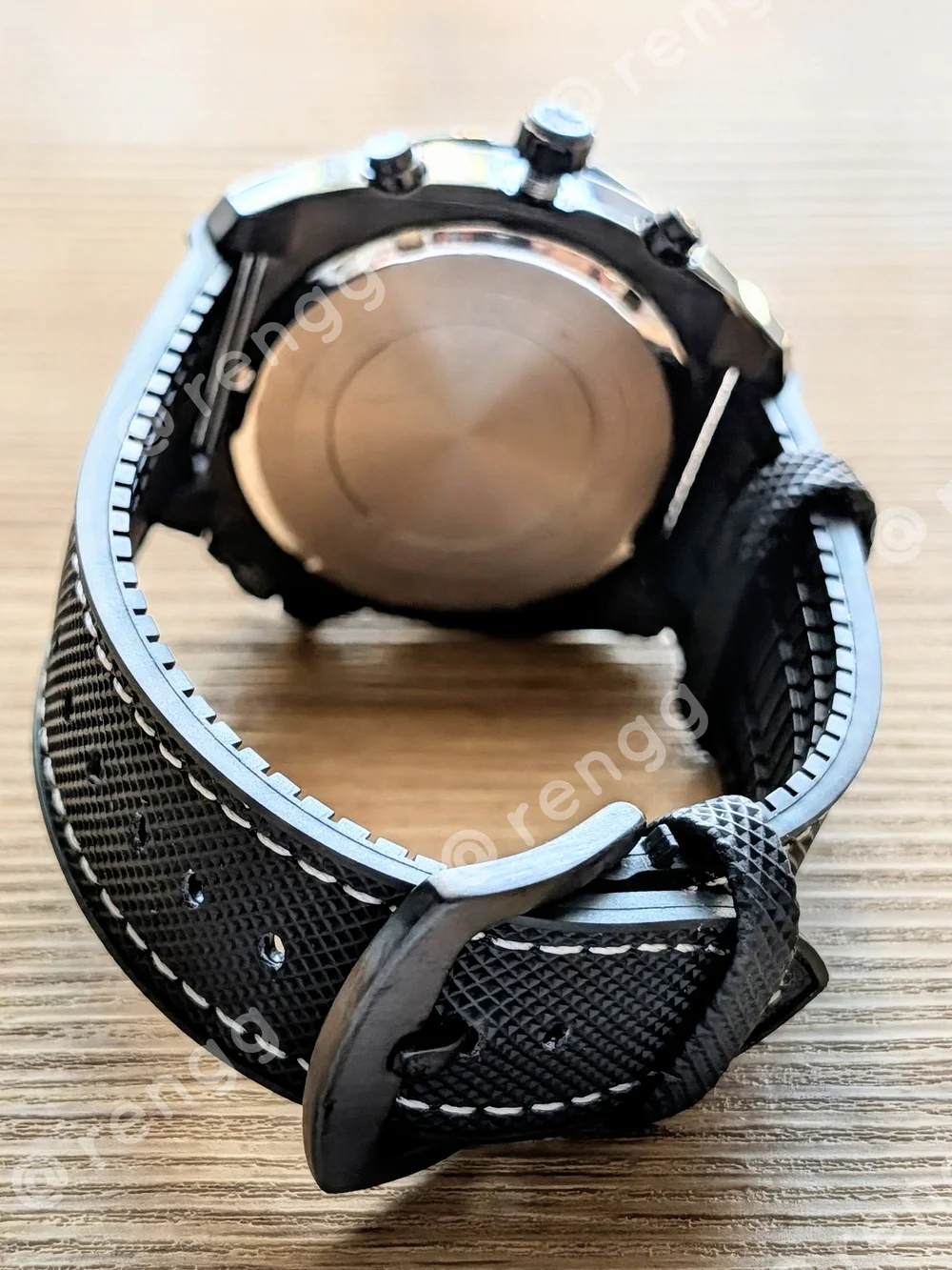 45mm Seiko Speedmaster Professional Men’s Black Panda Chronograph Mod Watch